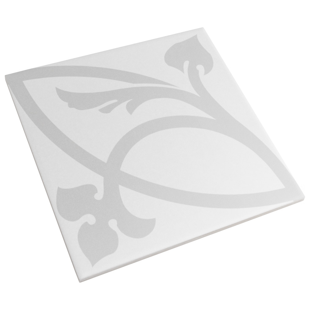 Caprice Liberty White 7-7/8 in. x 7-7/8 in. Porcelain Floor and Wall Tile