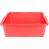 7-inch-deep Traex® Color Mate bulk-packed food storage boxes in red