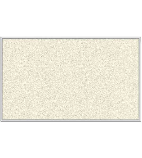 PremaTak Aluminum Frame Vinyl Tack Board, 18" x 24", Ivory