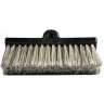 Carlisle, Flo-Pac, 10in, Flo-Thru Dual Surface Brush with Flagged, Polystyrene  Bristles, Black