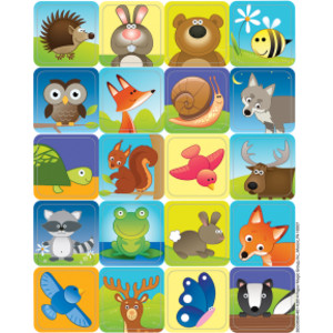 Woodland Creatures Theme Stickers, Pack of 120