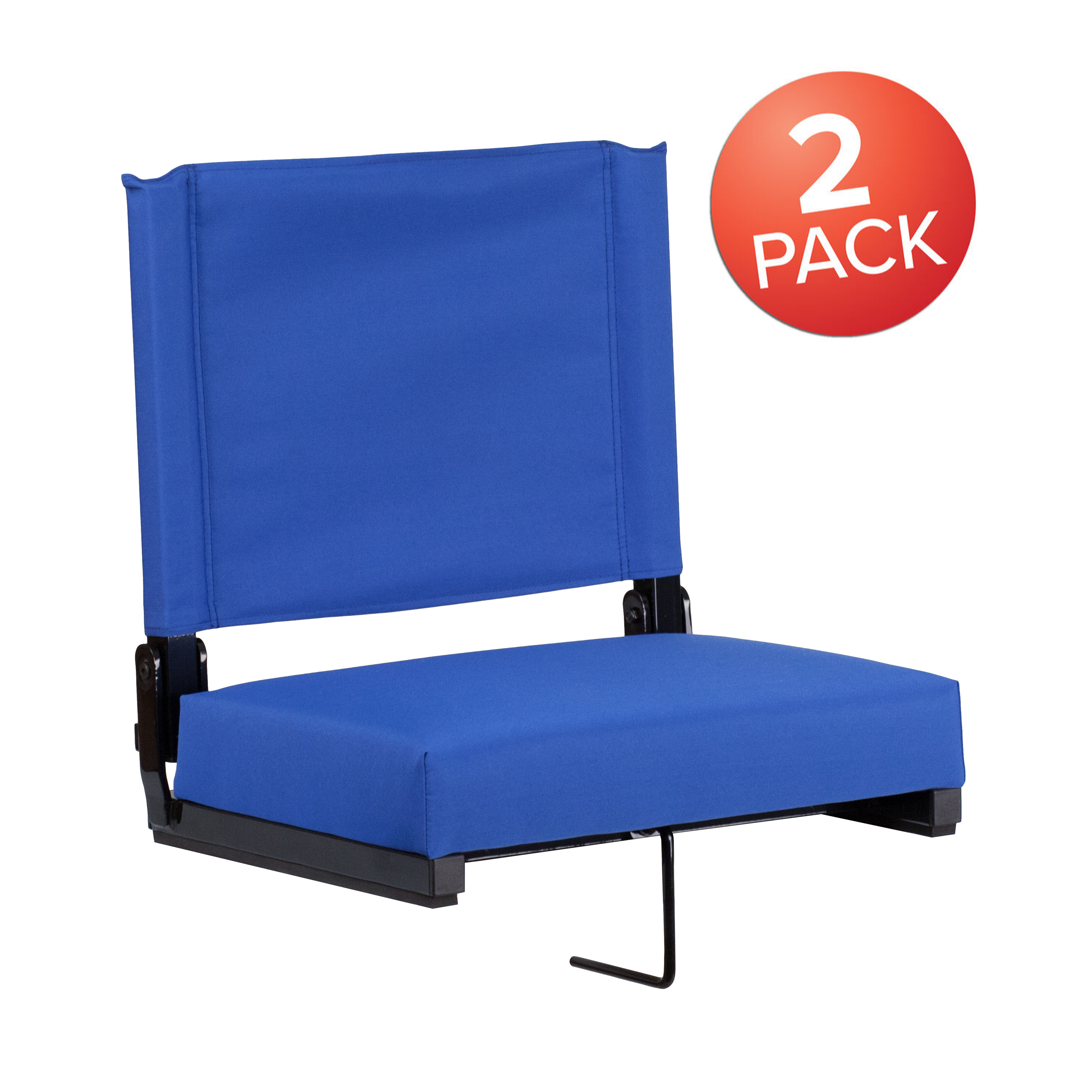 Juego de 2.500 lb. Silla de estadio ligera clasificada con asiento ultra acolchado, azul marino... - Imagen 57 de 175
