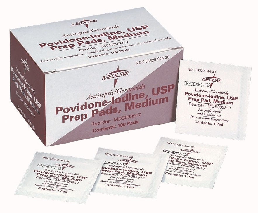 Medline PAD, PVP PREP MED (100/BX 10BX/CS)