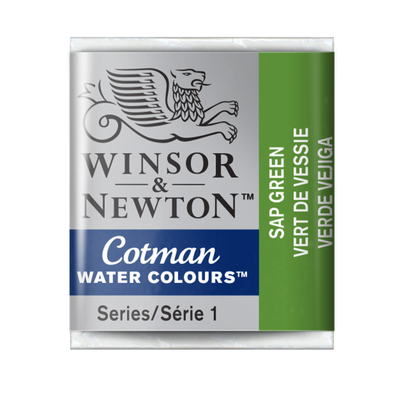 Cotman Watercolor Paint, Half Pan, Sap Green