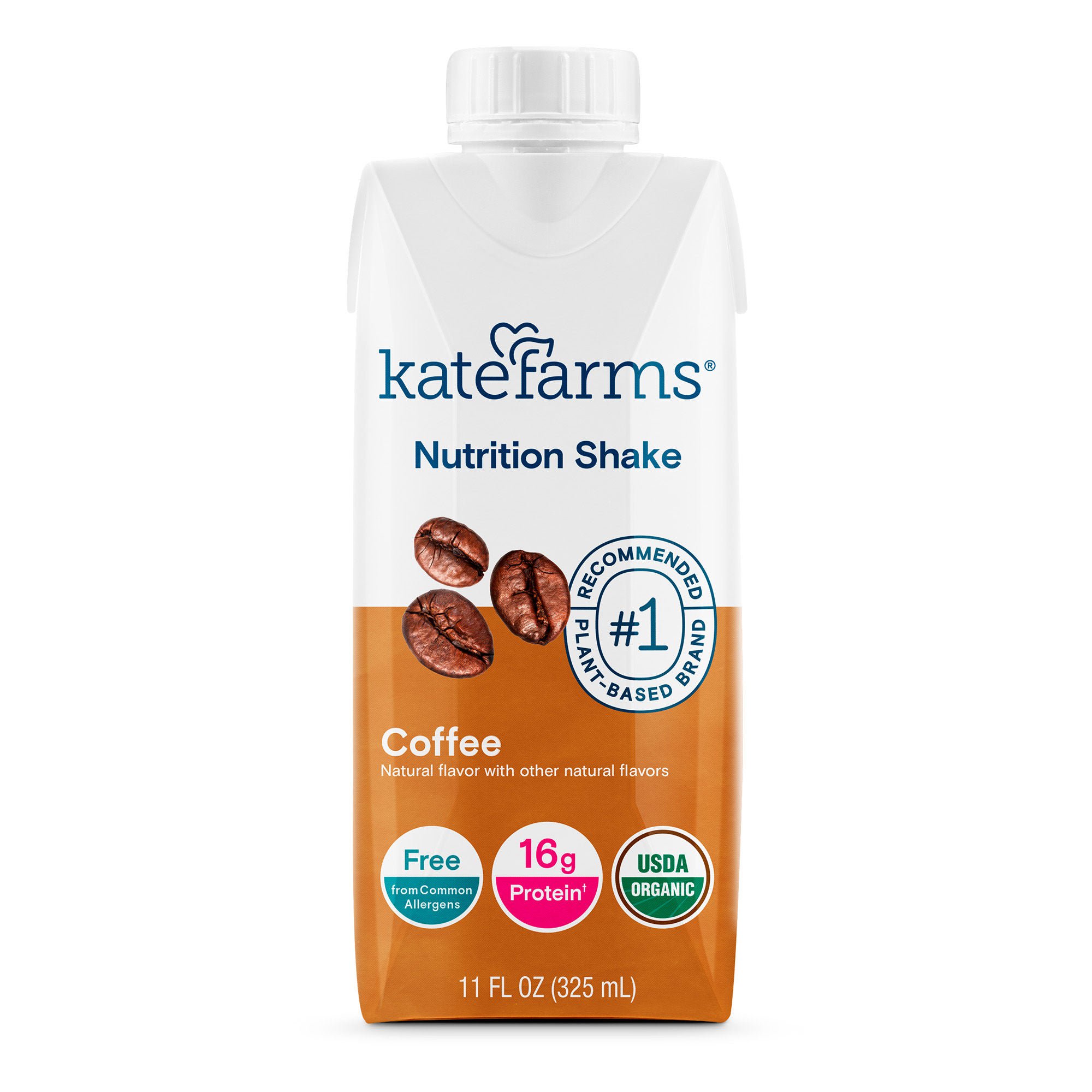 Kate Farms® Nutrition Shake, Coffee Flavor, 11-ounce carton