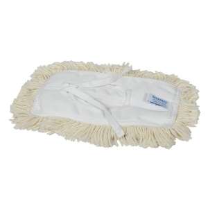 Geerpres, Wall-Mate®, 5"W, Knitted Fleece Cotton/Polyester Blend, White, Pocket, Dust Mop