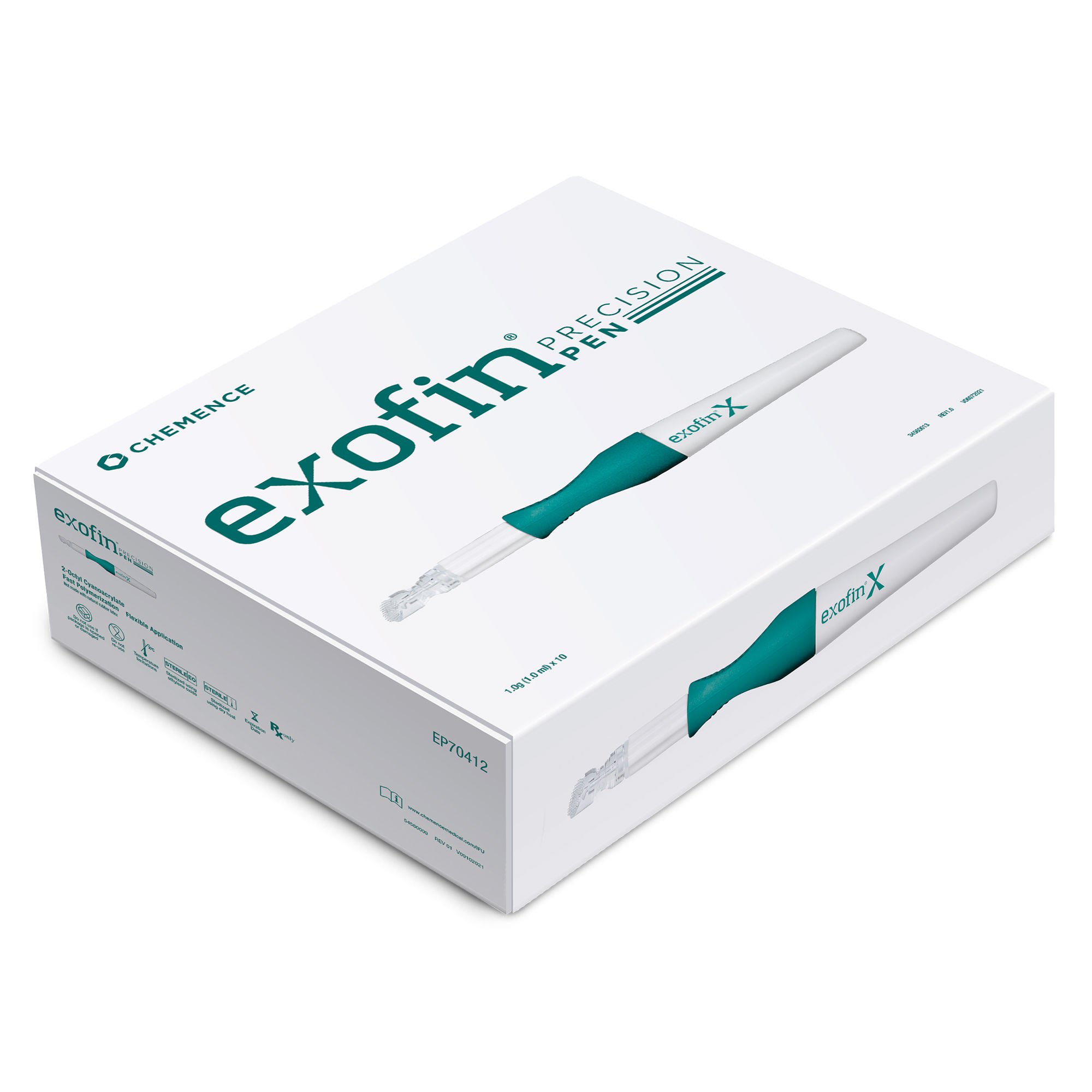 Chemence Medical ADHESIVE, TISSUE EXOFIN HI VISCOSITY 1.0ML (12/BX)