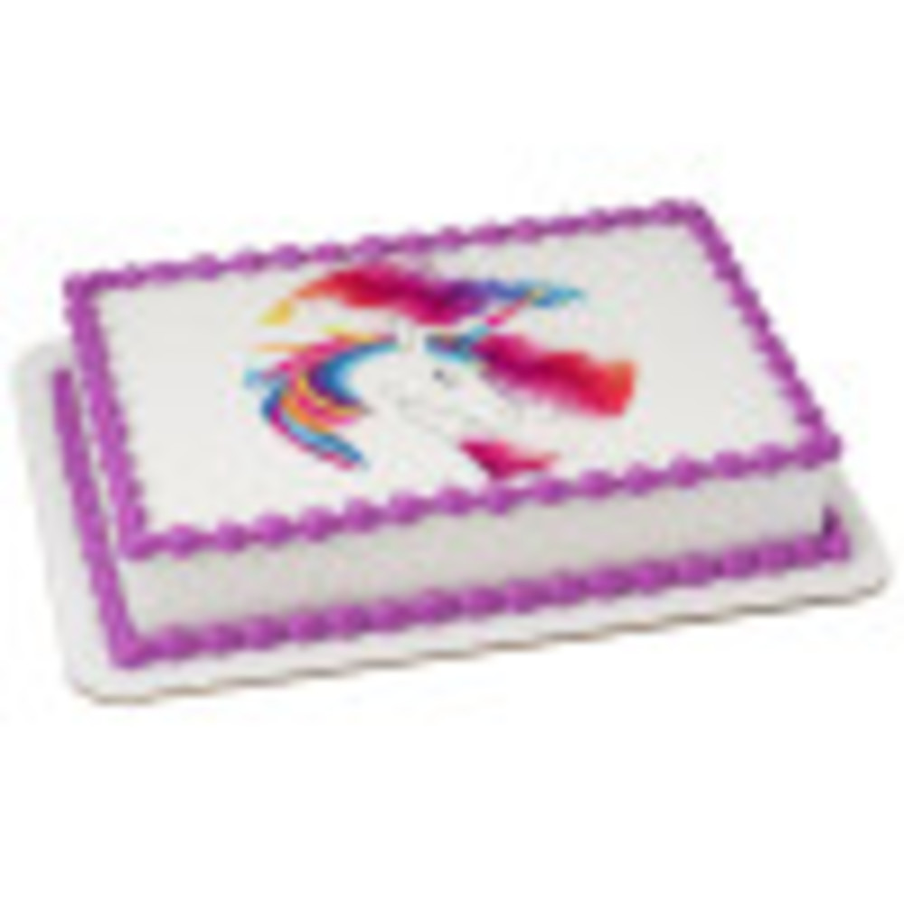 Order Rainbow Unicorn Edible Image® by PhotoCake® Cake from MEIJER 047