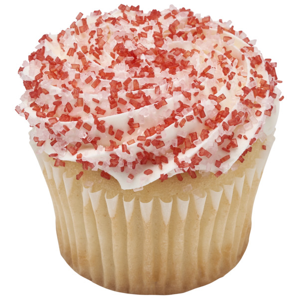 Large Red and White Peppermint Flavored Crystal Sanding Sugar