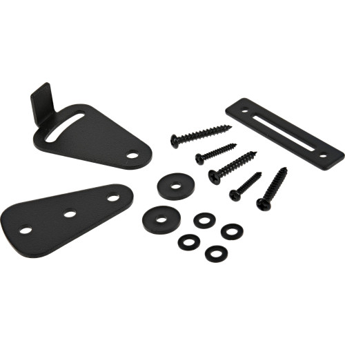 Hardware Essentials Black Interior Barn Door Lock