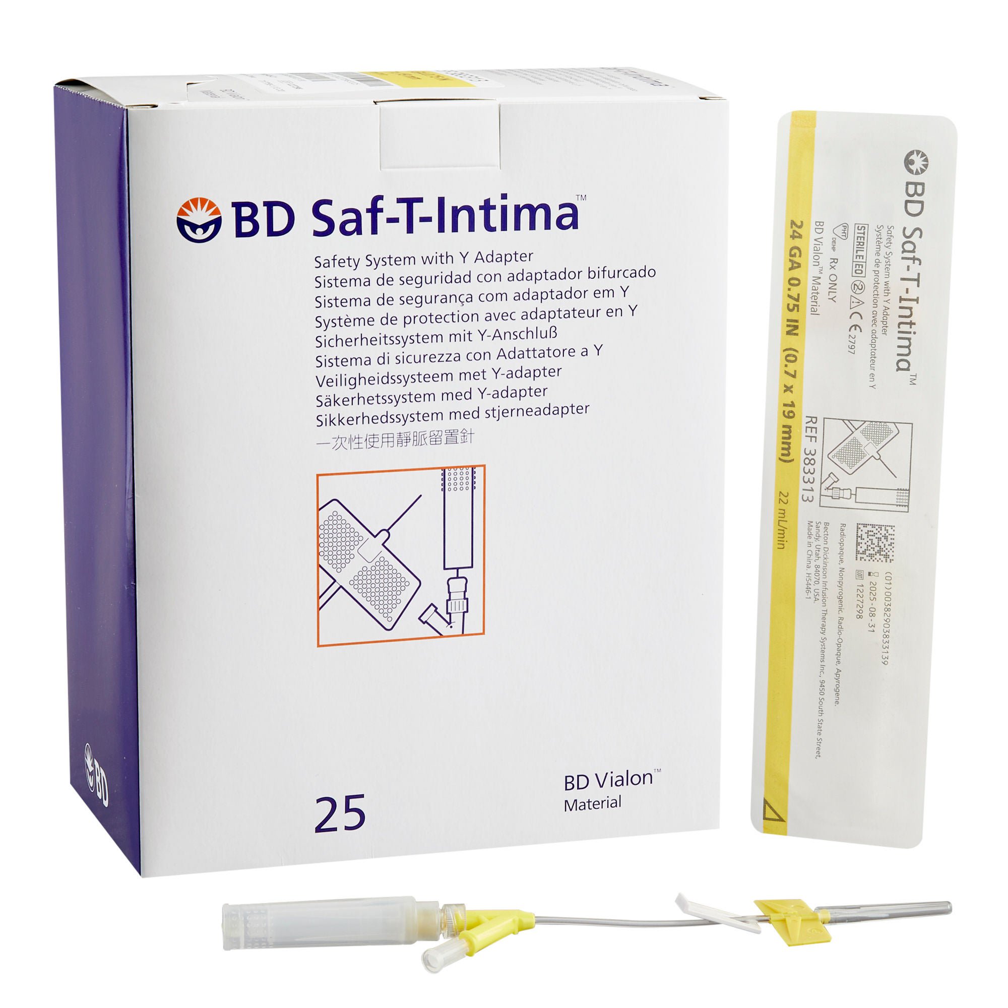 Saf-T-Intima™ Peripheral Catheter System, 24 Gauge