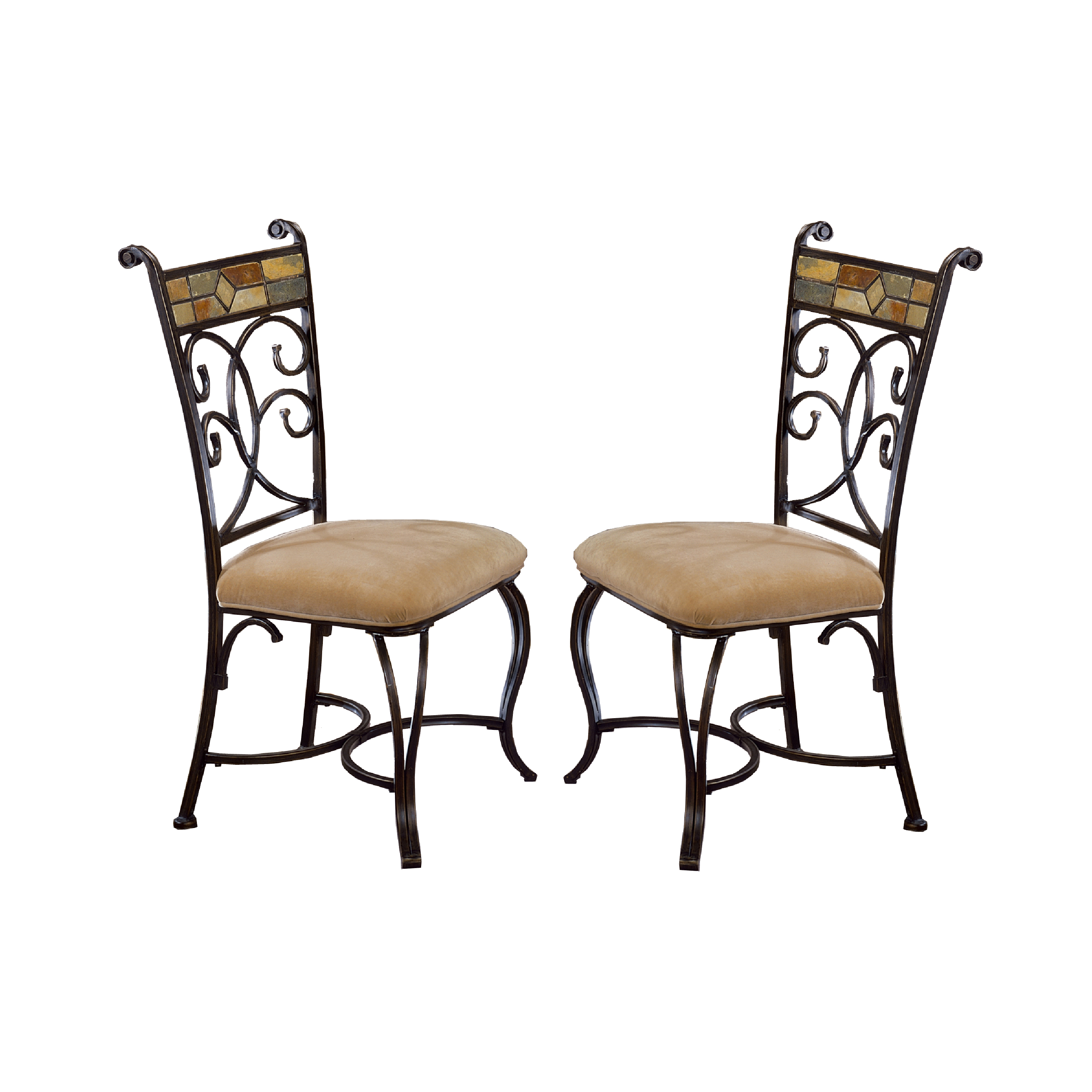 Pompei Metal Dining Chair, Set of 2