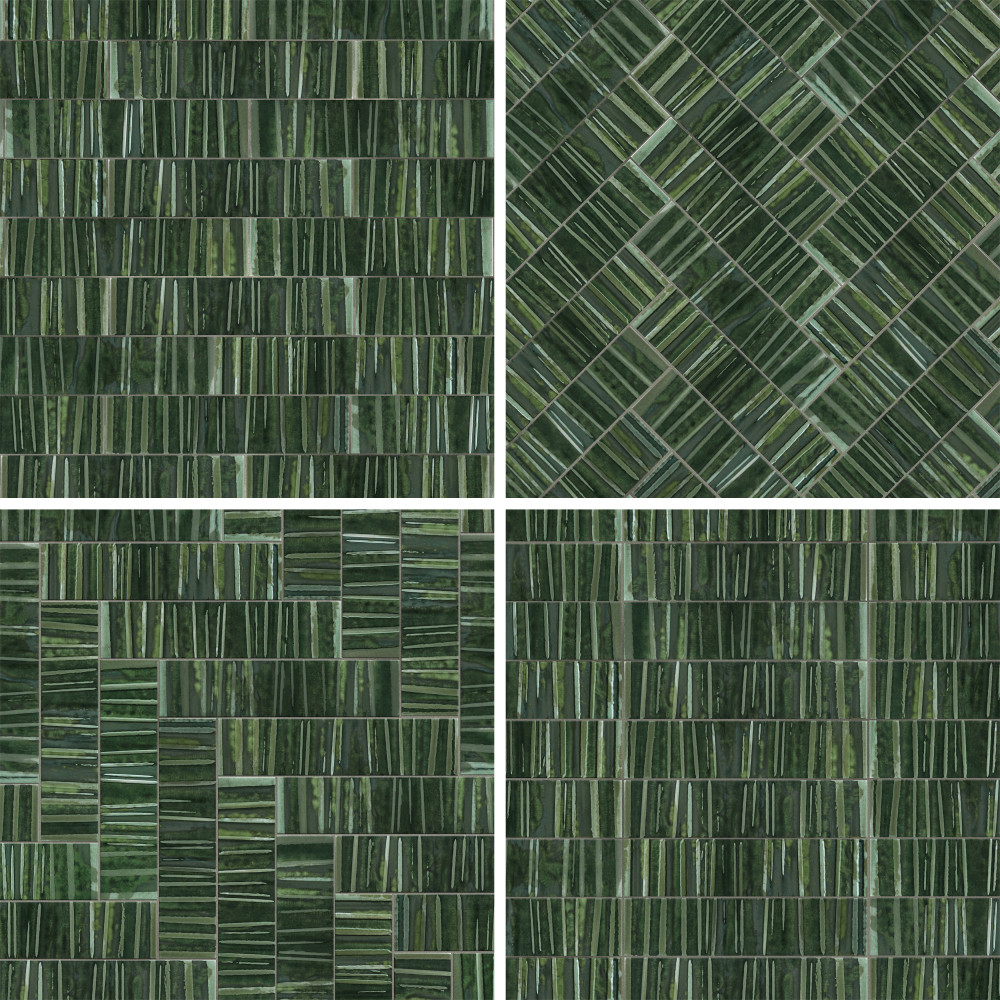 Joliet Prisma Jade 3 in. x 12 in. Ceramic Wall Tile