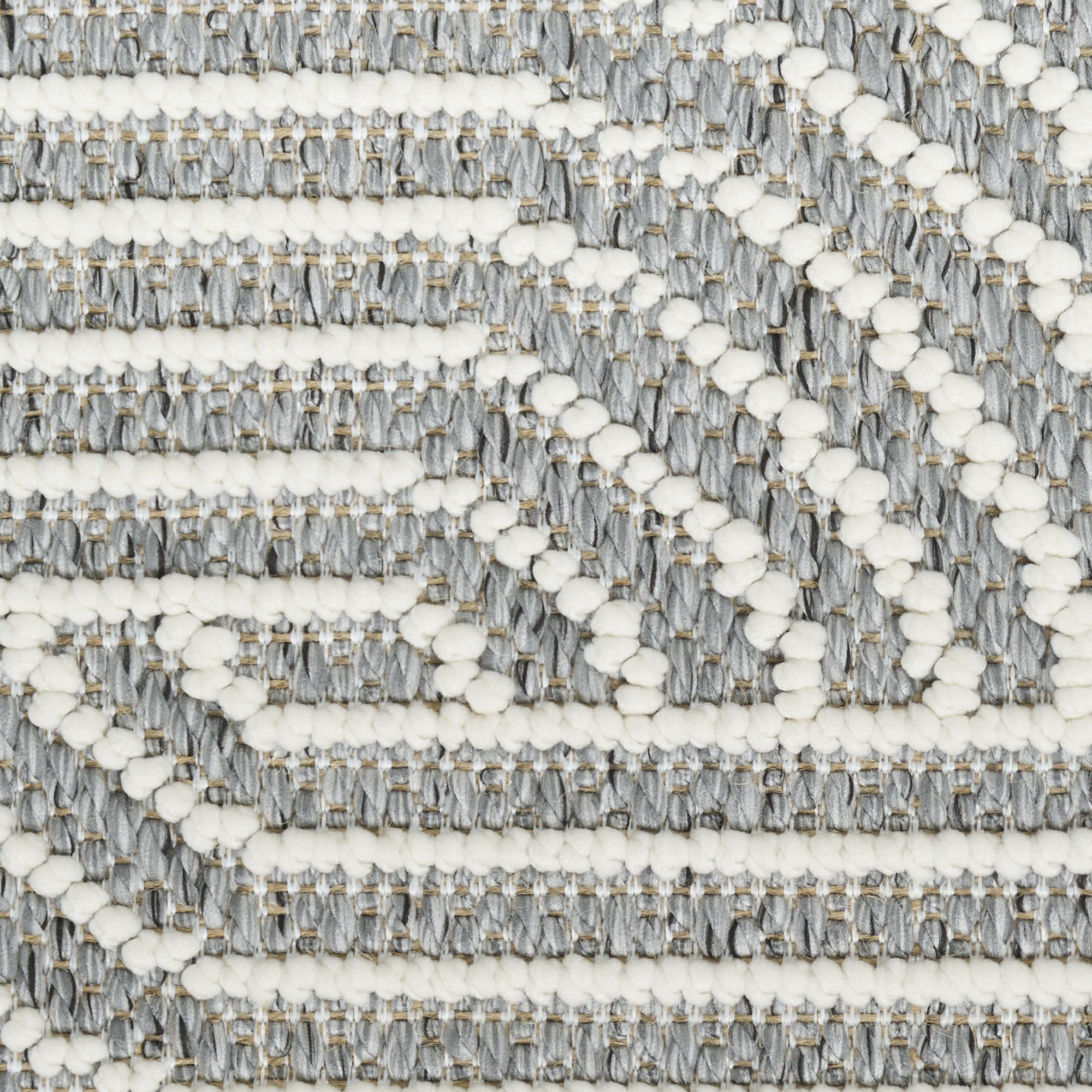 Nourison Natural Texture 7'10" x 9'10" Charcoal Ivory Modern Indoor Rug
