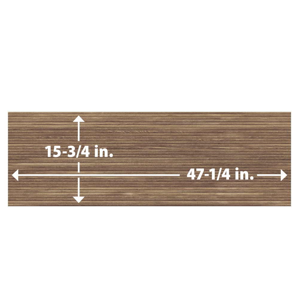 Larchwood Ipe 15-3/4 in. x 47-1/4 in. Ceramic Wall Tile