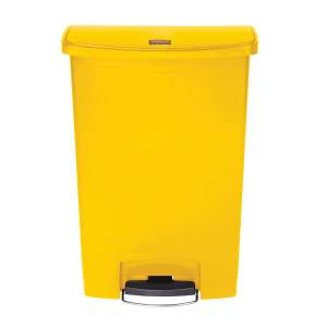 Rubbermaid Commercial, Streamline, Step-On, 24 gal, Resin, Yellow, Rectangle, Receptacle