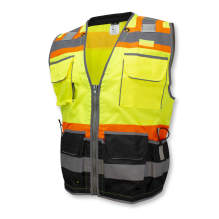 Radians SV55B Class 2 Heavy Woven Color Blocked Two Tone Engineer Vest