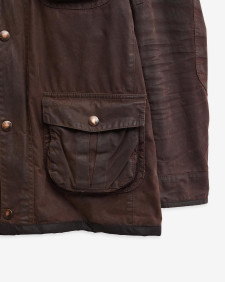 Barbour Re-Loved Corbridge Waxed Jacket - Size XL Rustic