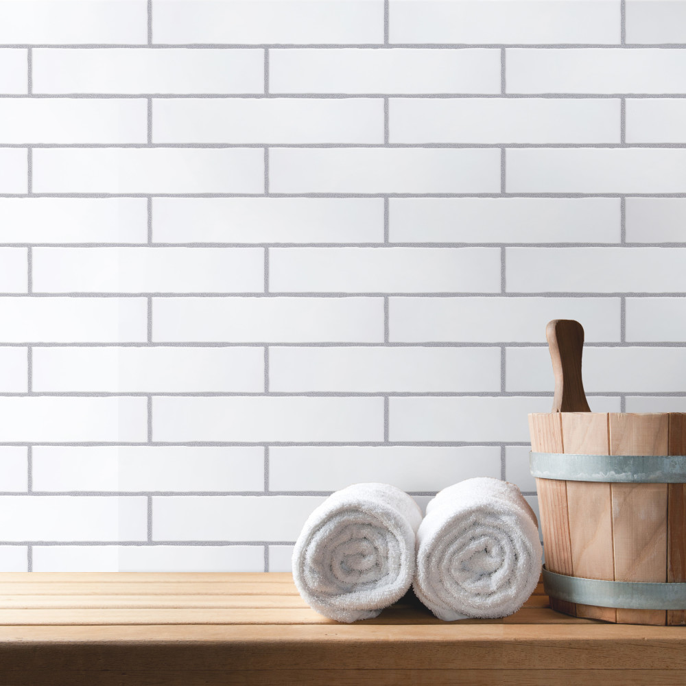Castillo White 3 in. x 12 in. Ceramic Wall Tile