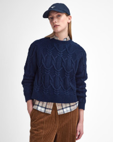 Elisha Cable-Knit Crew Neck Jumper 