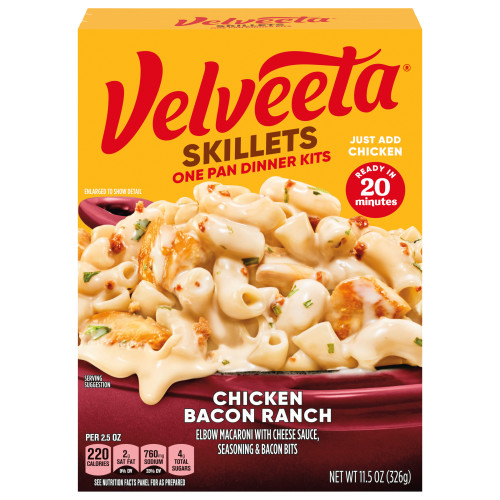Velveeta Skillets Chicken Bacon Ranch One Pan Dinner Kit
