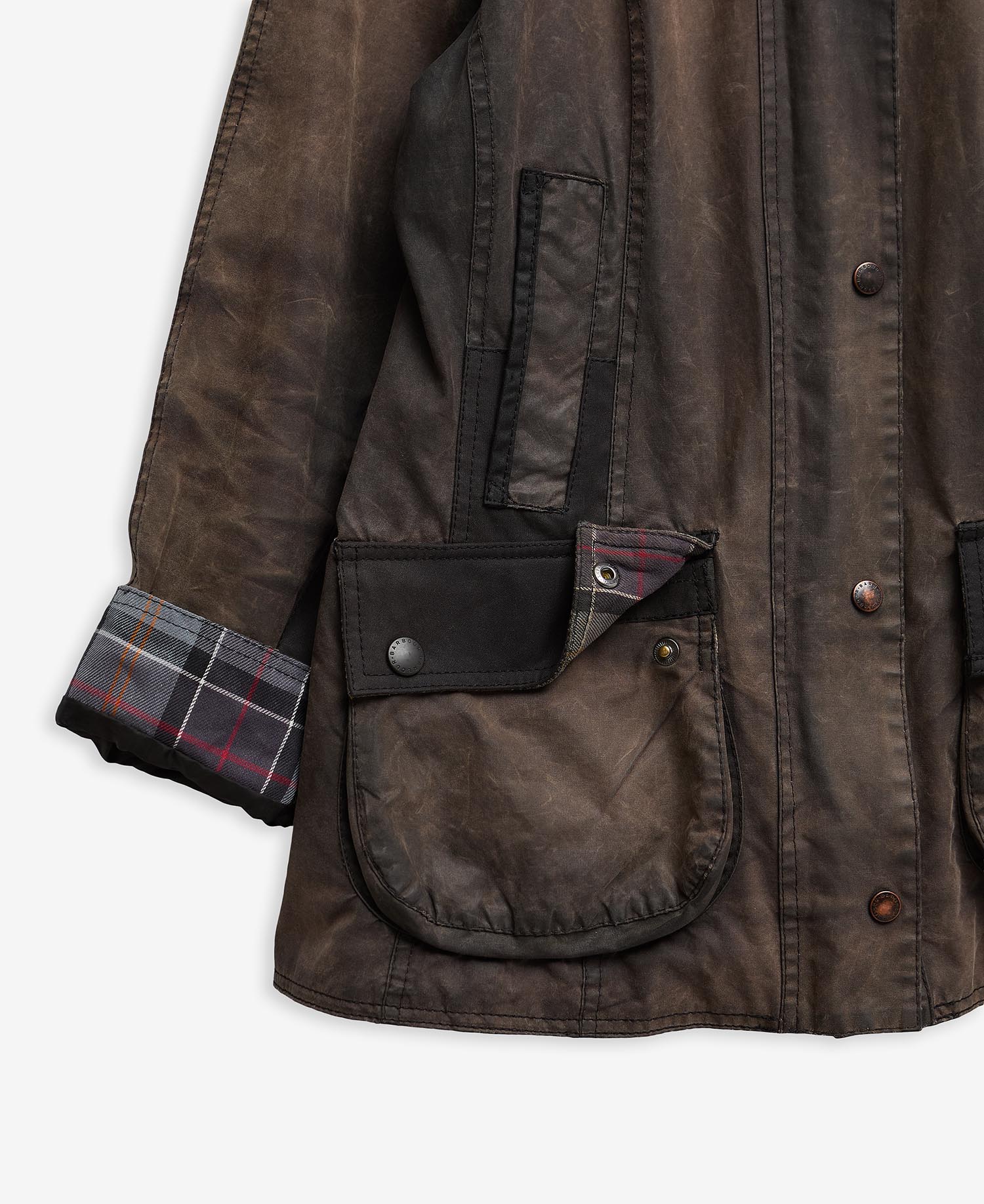 Barbour Re-Loved Beadnell Waxed Jacket - Size 12 image number 4