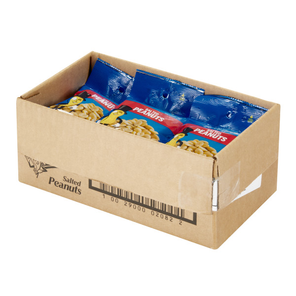 PLANTERS(r) Peanuts Salted 12/4oz . C1RM - Front Right Open Case (Hi Res)