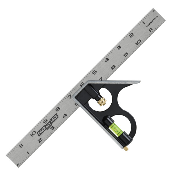 8100-012CS 12-inch High-Visibility Stainless Steel Combination Square