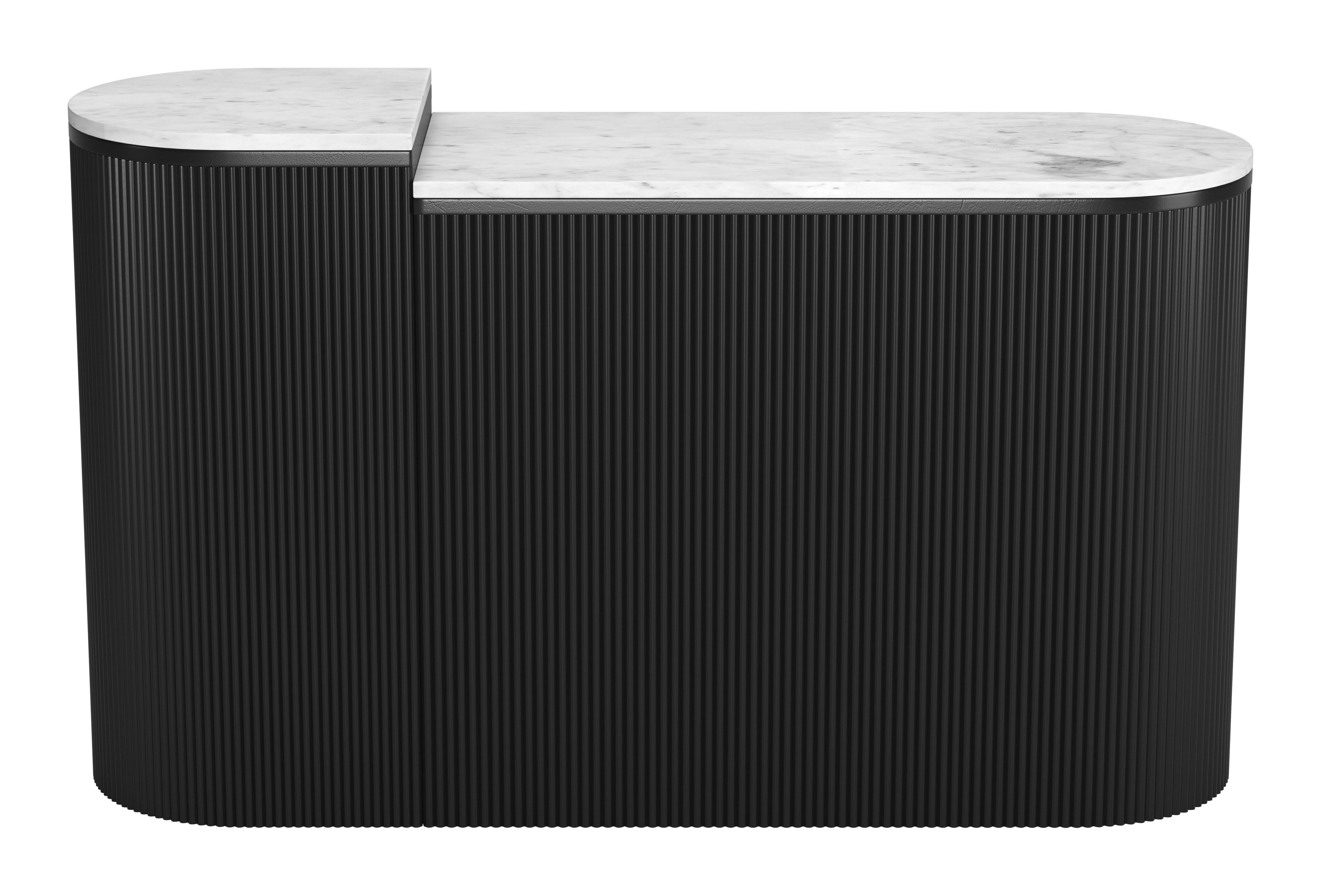 Ormara Console Table Set (2-Piece) White & Black product image