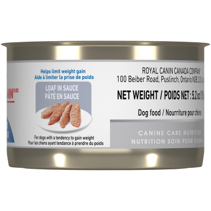 Royal Canin Canine Health Nutrition Adult Weight Care Loaf Canned Dog Food