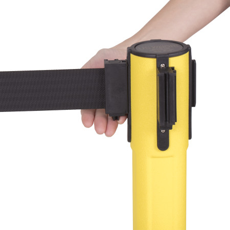Sentry Stanchion - Yellow with Black Belt 5