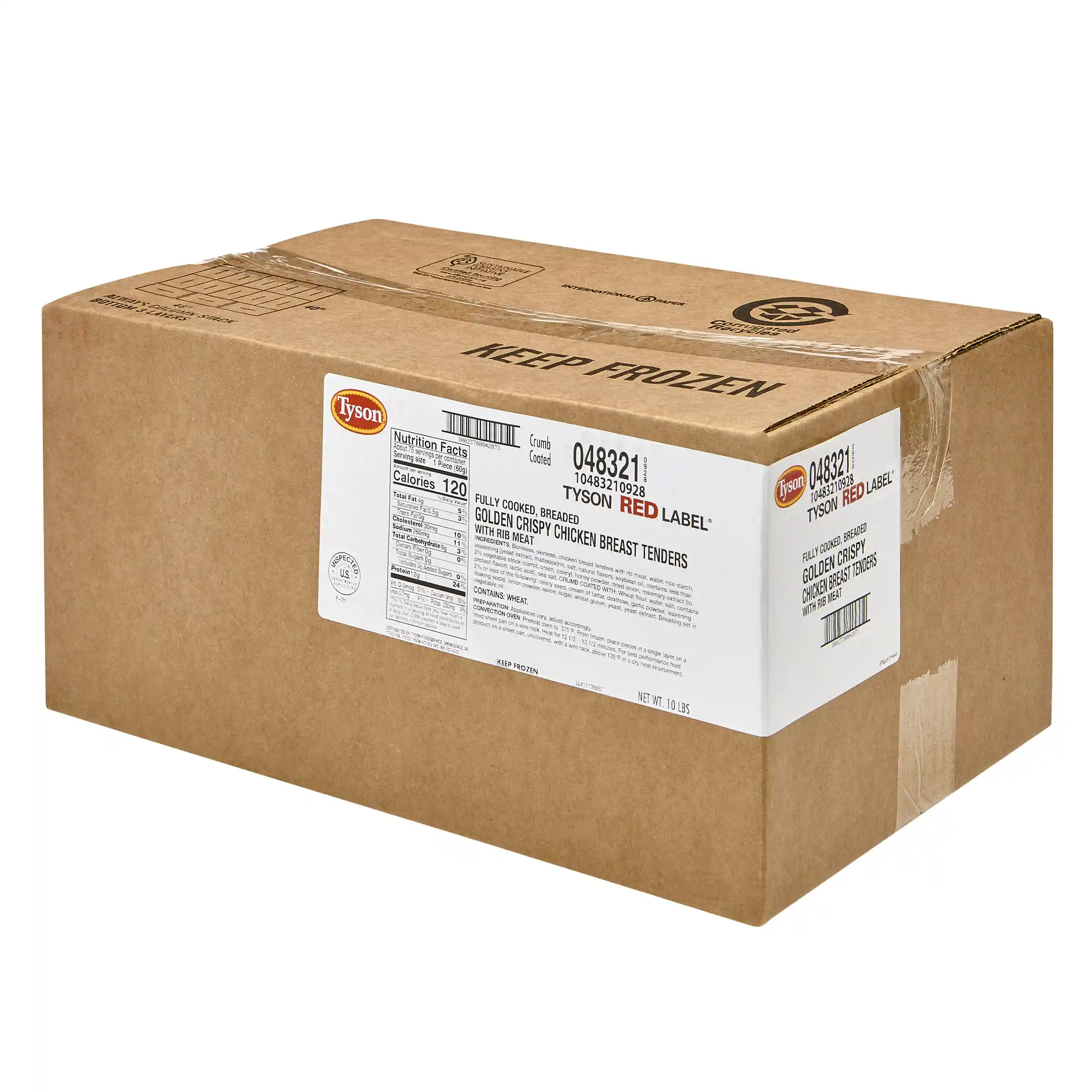 Tyson Red Label® Fully Cooked Breaded Golden Crispy Chicken Tenders_image_5