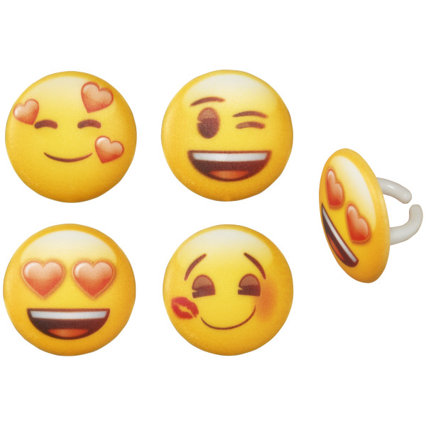 emoji™ Heart Assortment Cupcake Rings