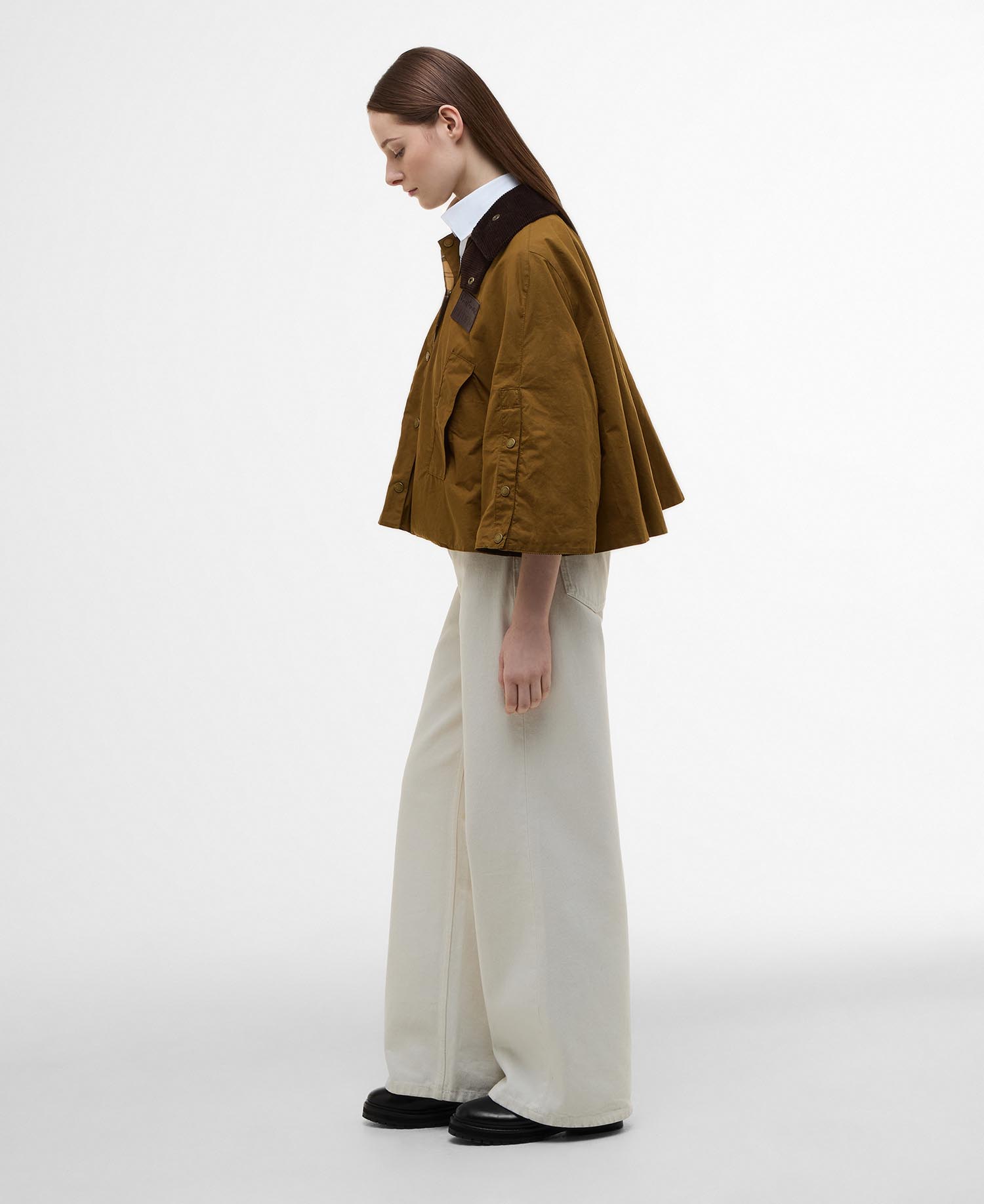 Barbour x ERDEM Reversible Clover Showerproof Trapeze Jacket image number 1