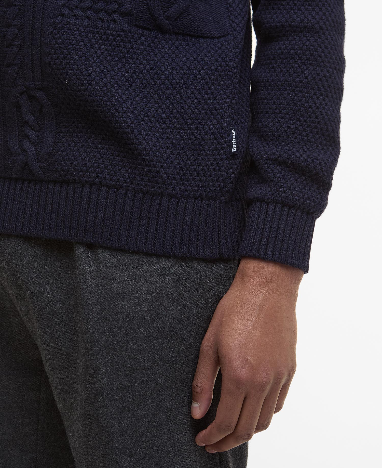 Casey Cable-Knit Crew Neck Jumper image number 4