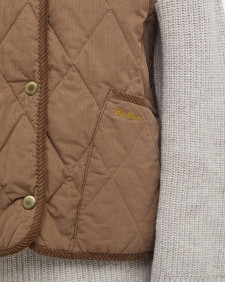 Cecily Gilet Beige/Sky Dress Tartan