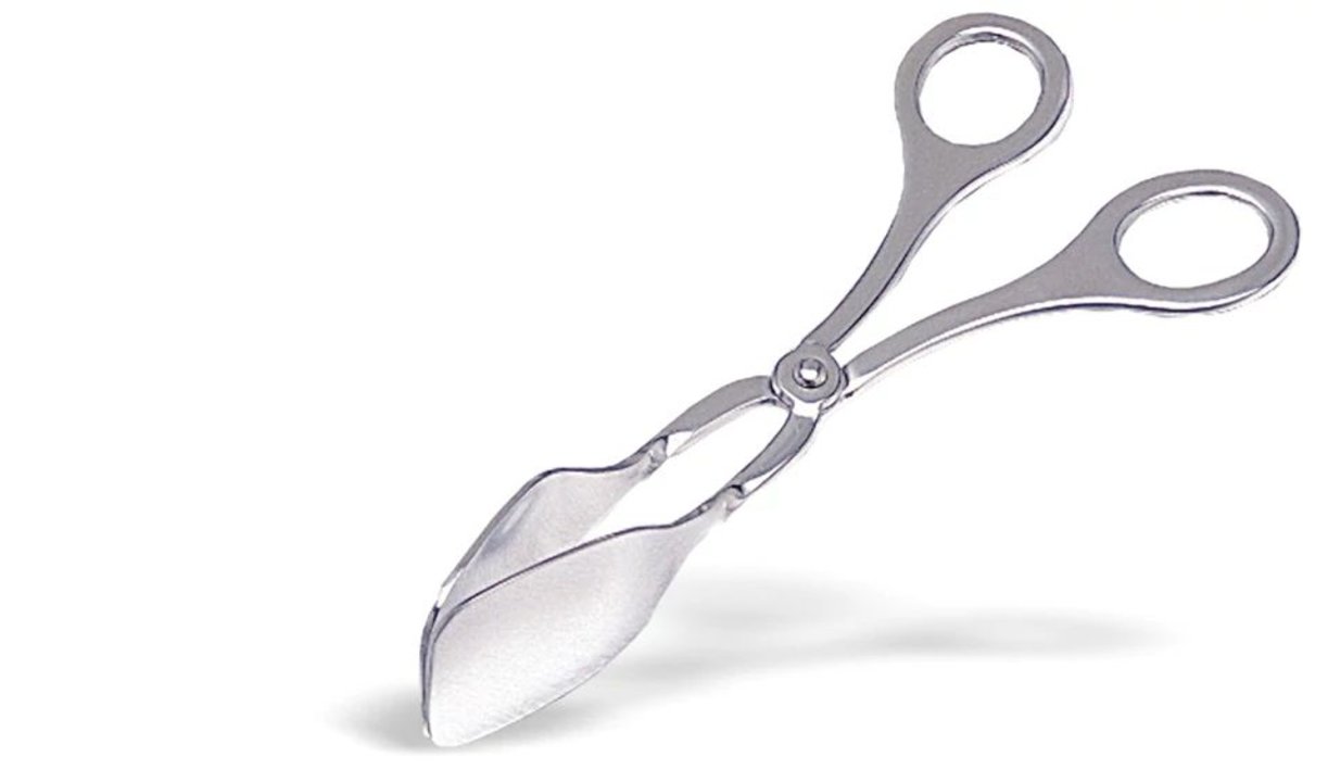 Pinzas de pastel de tijera de acero inoxidable de 18 centímetros