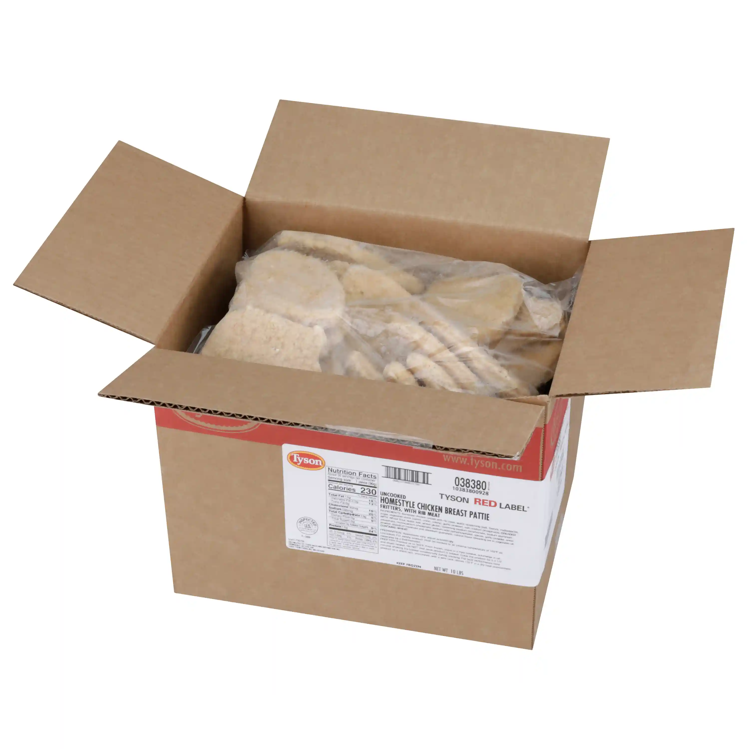 Tyson Red Label® Uncooked Homestyle Chicken Breast Pattie Fritters, 3.2 oz. _image_5