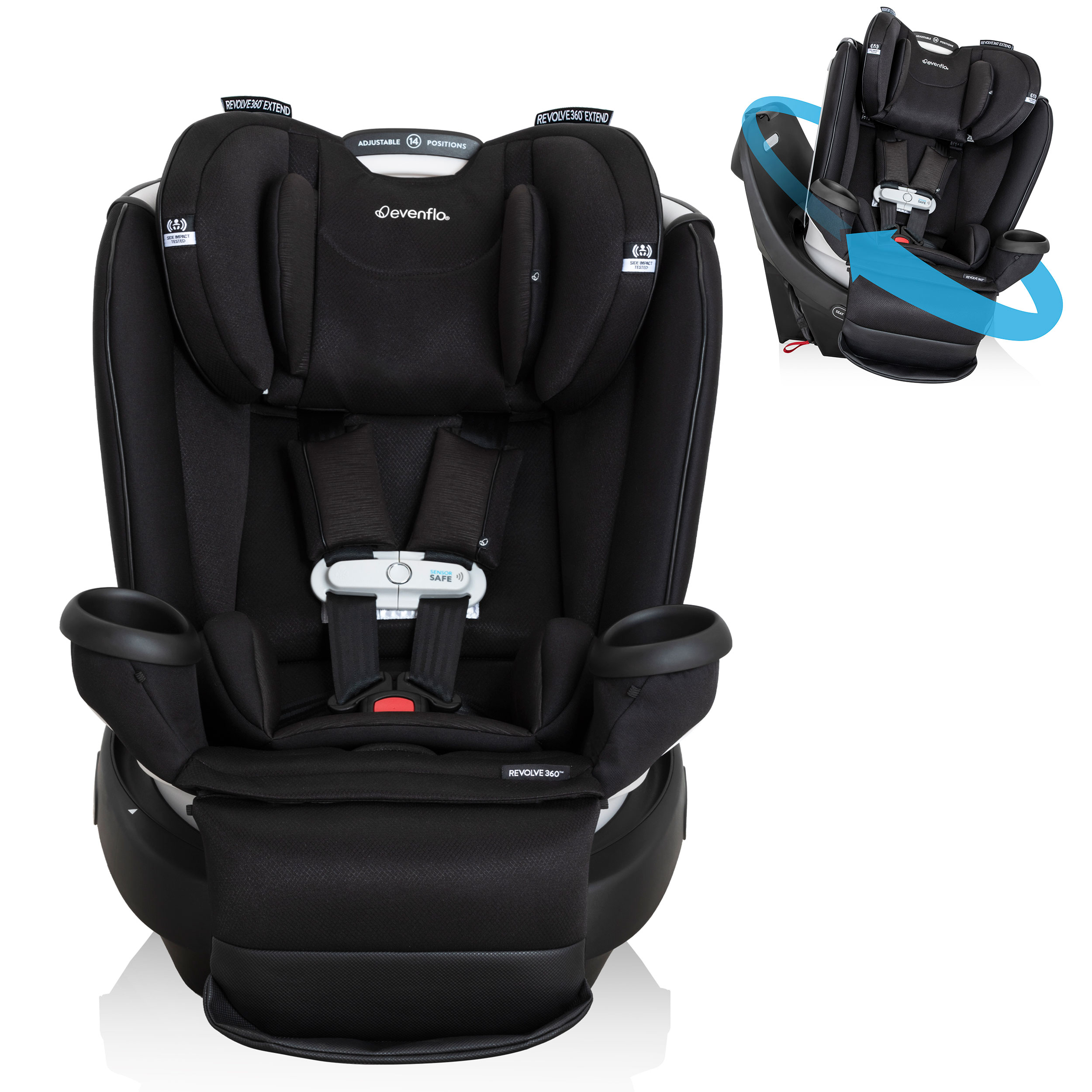 Evenflo Gold Revolve360 Extend Rotational All-in-One Convertible Car Seat