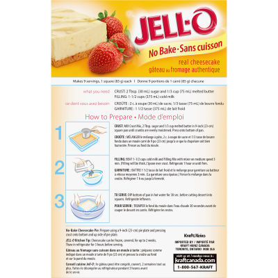 Jell-O No Bake Classic Cheesecake Dessert Kit