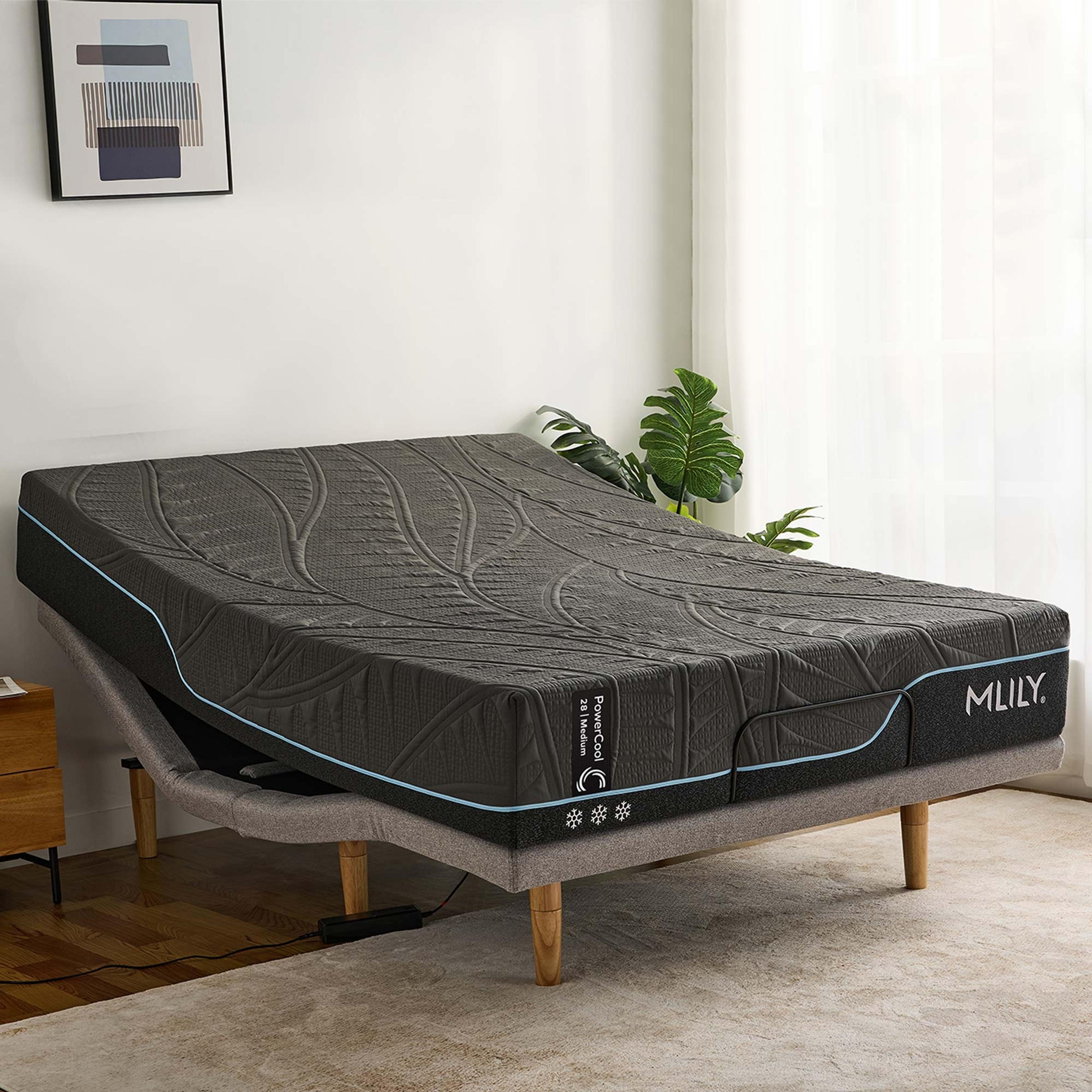 Lifestyle image of the  Mlily Powercool 28 Mattress, Medium from Forty Winks