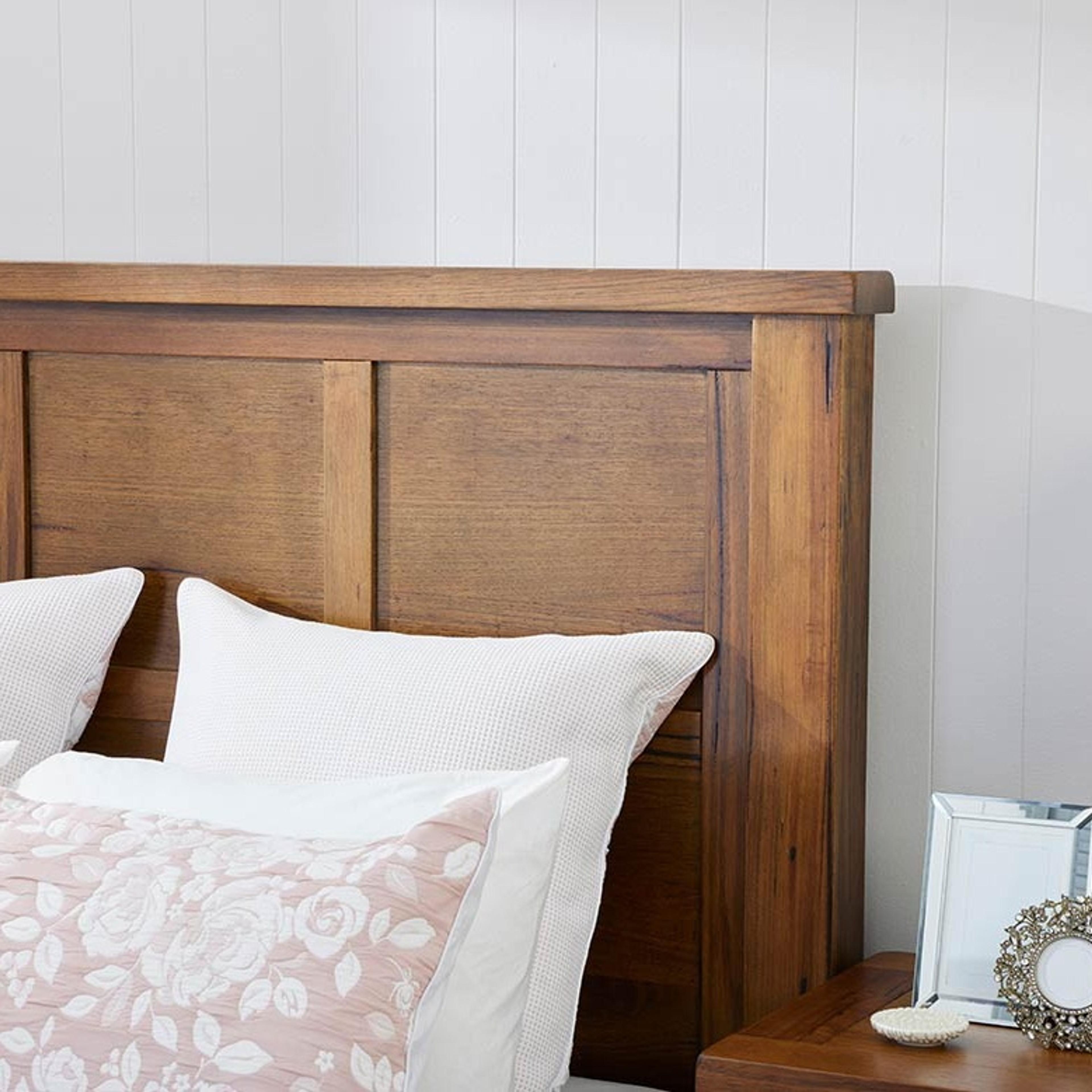 Lifestyle image of the  Billy Bed Frame, Smoke from Forty Winks