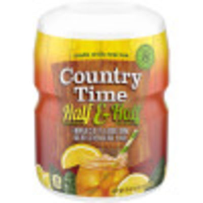 Country Time Half & Half Lemonade Iced Tea Drink Mix, 19 oz Canister