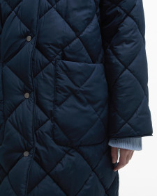 Brigitte Puffer Jacket Navy/Sky Dress Tartan