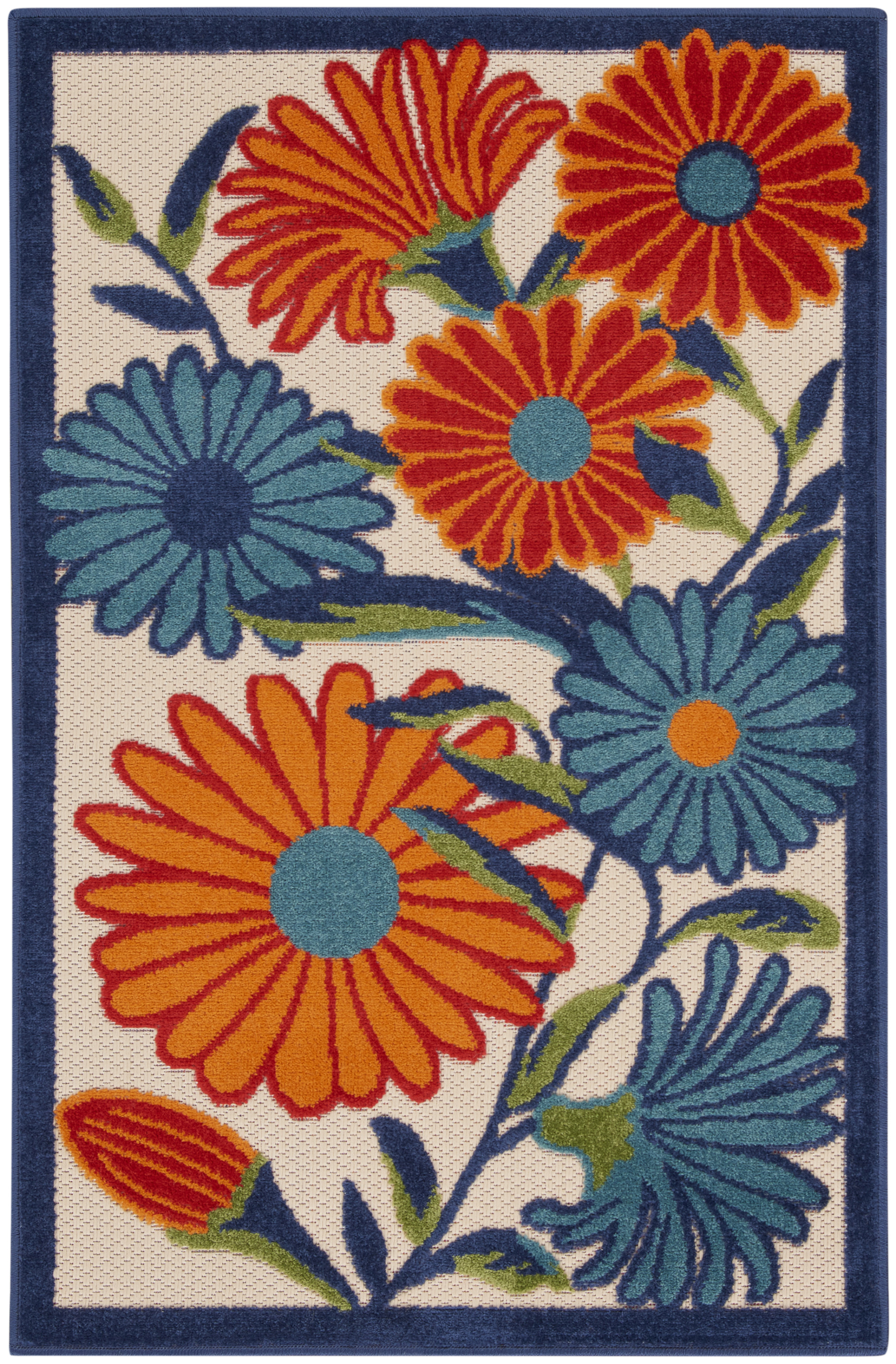 Nourison Aloha 2'8" x 4' Multicolor Contemporary Rug