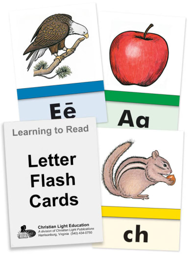 Christian Light Letter Flash Cards (4" x 5")