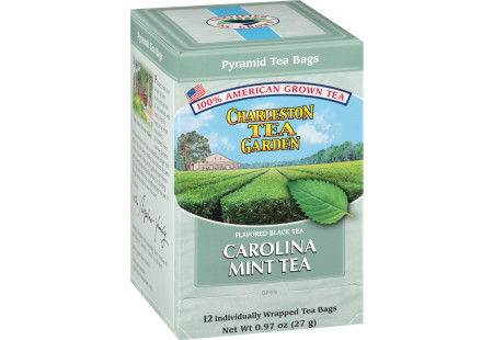 Carolina Mint Black Tea Pyramid Bags - Case of 6 boxes- total of 72 teabags
