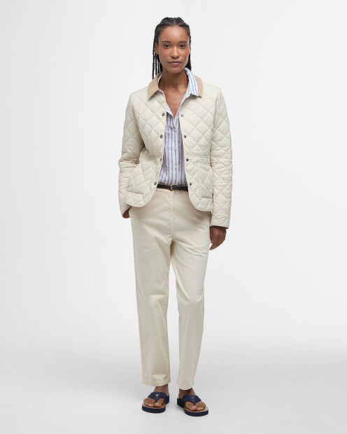 Deveron Quilted Jacket Light Pearl/Pale Pink