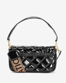 Soho Mini Quilted Crossbody Bag High Shine Black