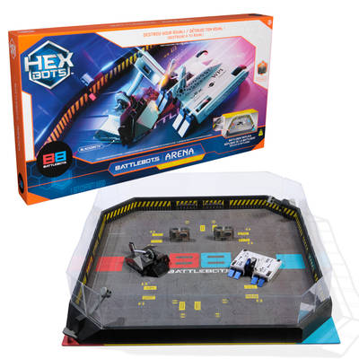 HEX BOTS BattleBots Arena Bite Force & Blacksmith, Remote Control Robot Toys for Kids with Over 20 Pieces, STEM Toys for Boys & Girls Ages 8 & Up, Batteries Included